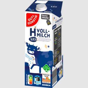 gut&günstig H- Vollmilch 3,5% im 12 er Pack